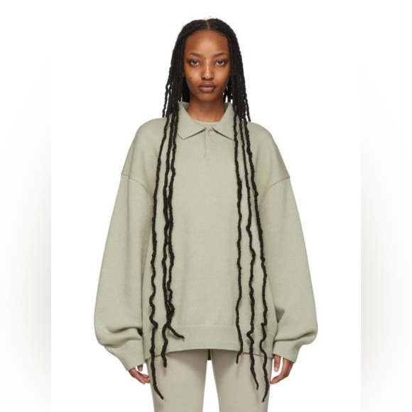 Fear of God | Essentials Green Knit Sweater - Picture 1 of 8